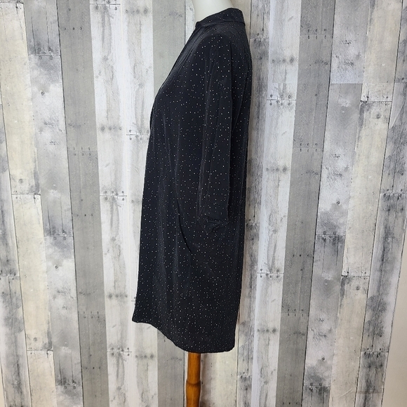 Whistles Small V Neck Cupro Polka Dot Shirt Dress - Picture 2 of 9